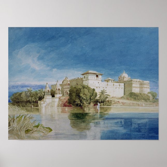 Póster Palacio Perawa, Malwa, India Central (Frente)