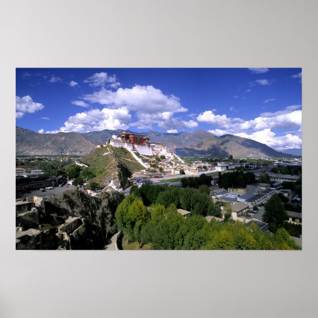 Póster Palacio Potala en la cordillera de Aher (Frente)
