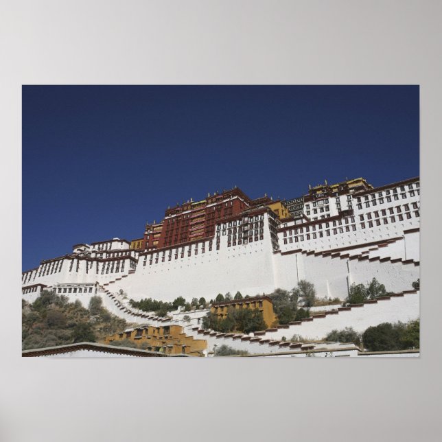 Póster Palacio Potala en Lhasa, Tíbet. (Frente)