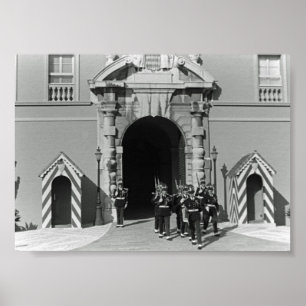 Póster Palacio principesco del principado de Mónaco vinta