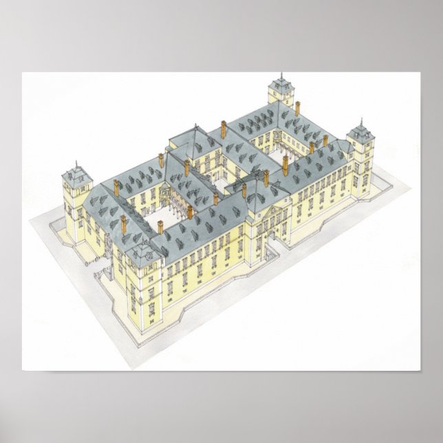 Póster Palacio Real de El Pardo. Madrid España (Frente)