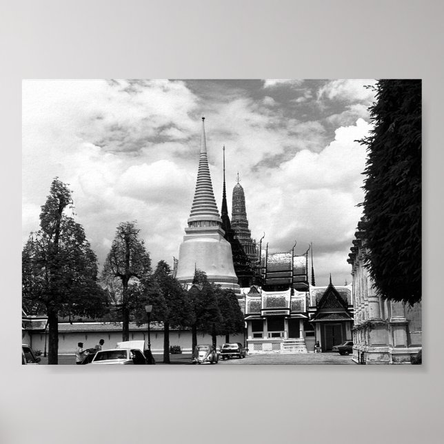 Póster Palacio Real de la Capilla de Bangkok (Frente)
