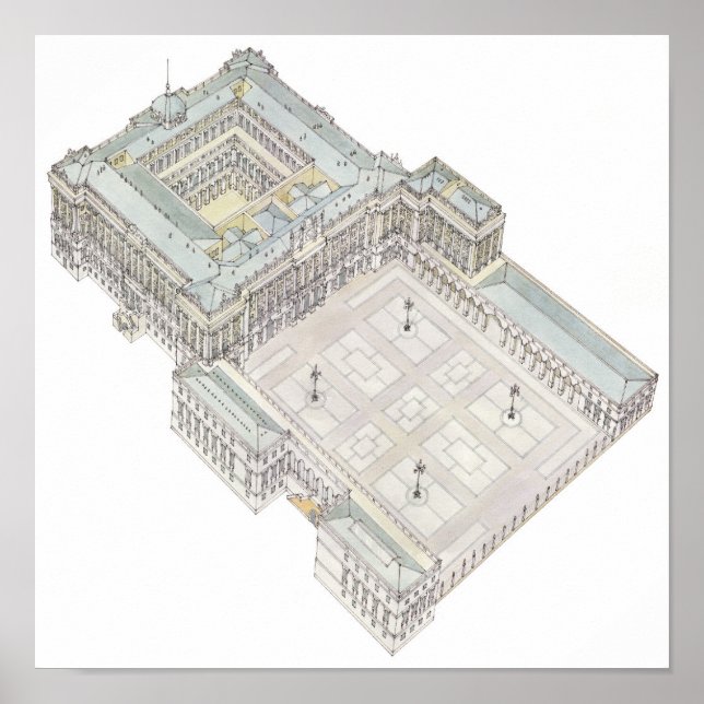 Póster Palacio Real. Madrid España (Frente)