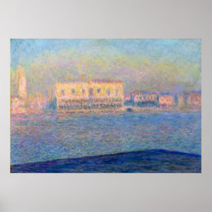Póster Palacio San Giorgio Maggiore de Claude Monet Doge