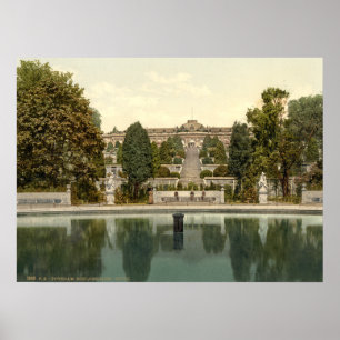 Póster Palacio Sanssouci, Potsdam, Berlín, Alemania