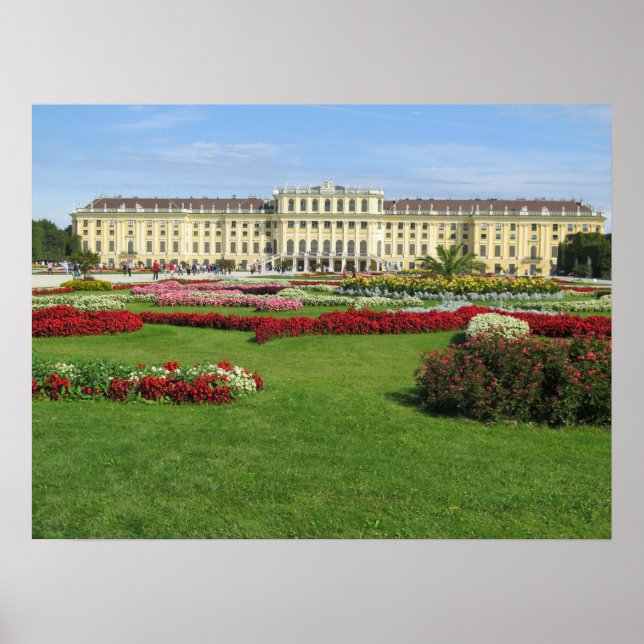 Póster Palacio Schönbrunn Viena, Austria (Frente)