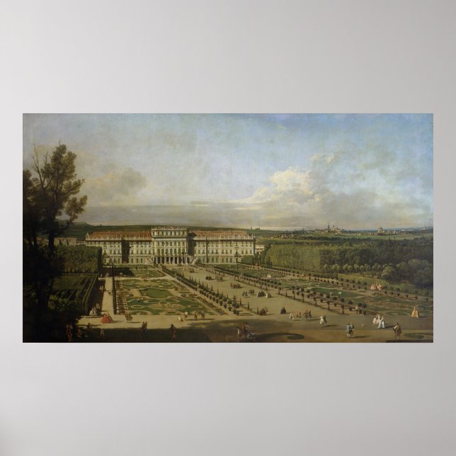 Póster Palacio y jardines Schonbrunn, 1759-61 (Frente)