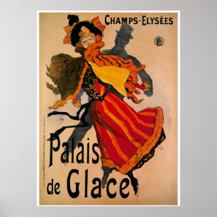 Póster Palais De Glace, anuncio Art Nouveau de 1896