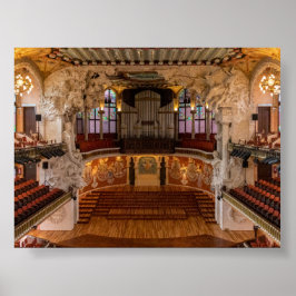 Póster Palais de la Musica Catalana