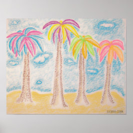 Póster Palas coloreadas-Imprimir