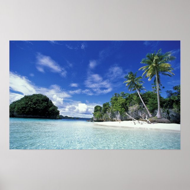 Póster Palau, islas de roca, isla de luna de miel, mundo (Frente)