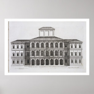 Póster Palazzo Barberini en el Quirinale, terminado 1630,