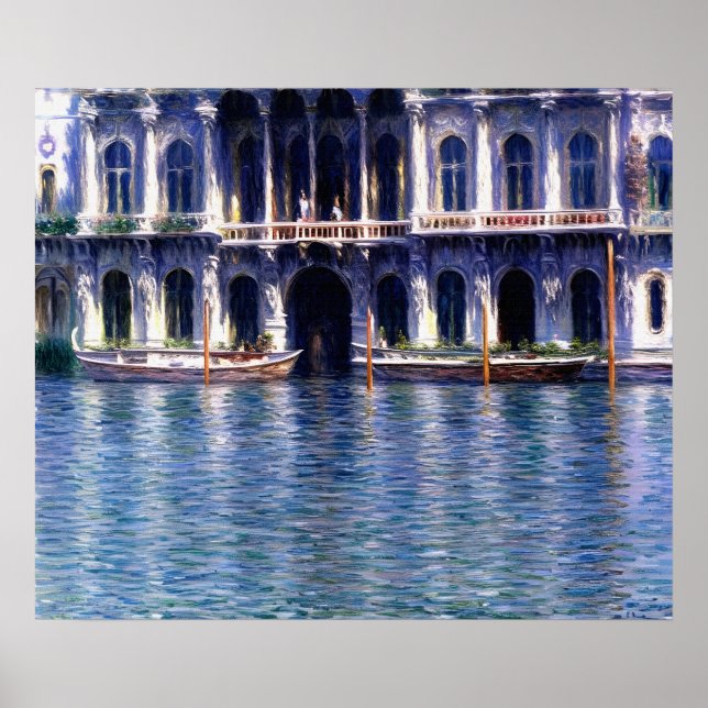 Póster Palazzo Contarini en el Gran Canal de Venecia (1) (Frente)