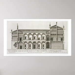 Póster Palazzo di Santo Spirito, del Palazzi di Roma,