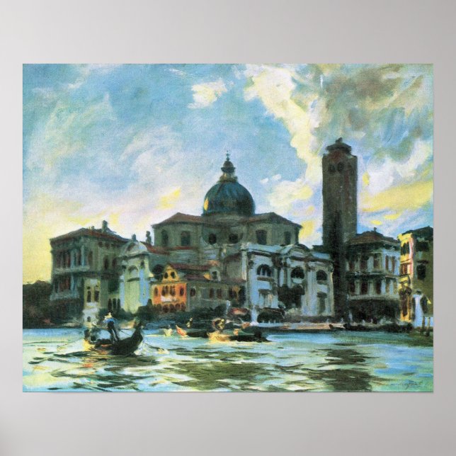 Póster Palazzo Labia, Venecia de John Singer Sargent (Frente)