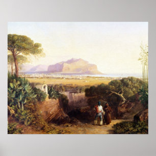 Póster Palermo, Sicilia, 1847 (aceite en lona)