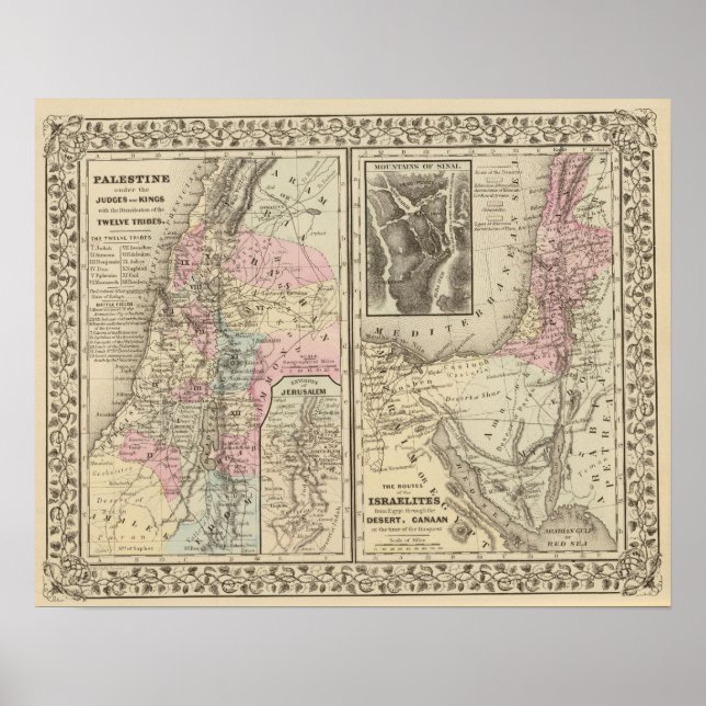 Póster Palestina, israelíes (Frente)