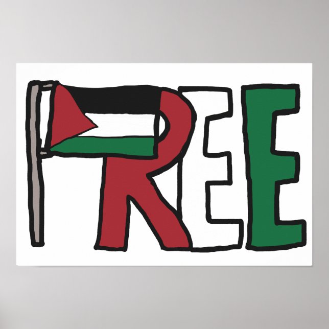 Póster Palestina Libre (Frente)