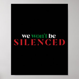 Póster Palestina Libre contra el apartheid resiste a la j