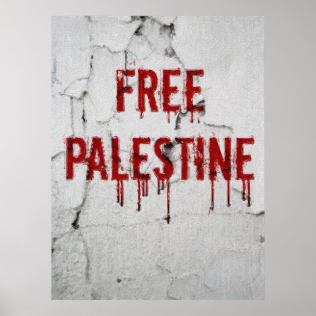 Póster Palestina Libre - Poster pintado (Frente)