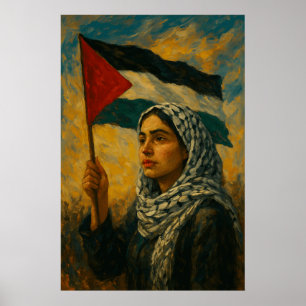 Póster Palestina se mantiene en pie Será libre