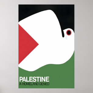 Póster Palestina - una patria denegada