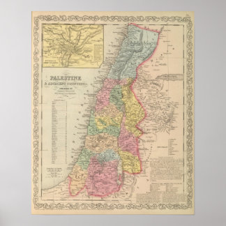 Póster Palestina y países adyacentes 2