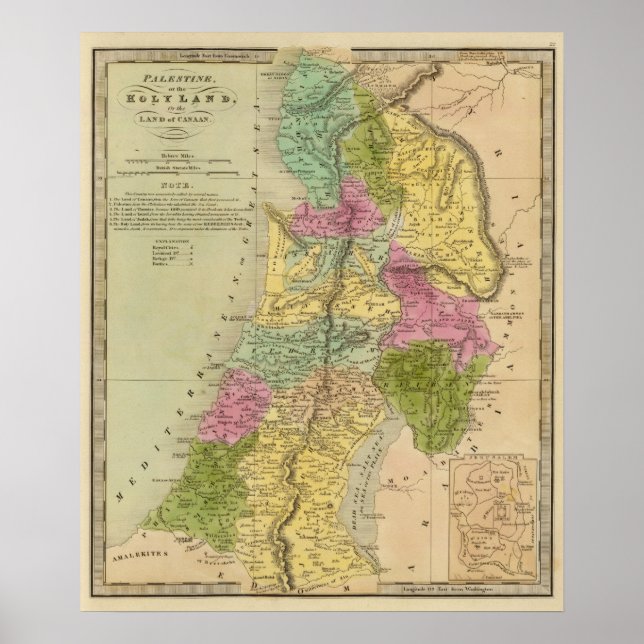 Póster Palestine, or the Holy Land (Frente)