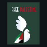 Poster palestino libre - Arte de protesta política<br><div class="desc">🕊️ Free Palestine Poster - Political Protest Art, Human Rights Solidarity Wall Decor Mostrar su apoyo a la justicia y los derechos humanos con este audaz poster de Palestina Libre. Diseñada en un estilo artístico de protesta, esta poderosa decoración mural envía un mensaje de paz, solidaridad y resistencia. Ideal para...</div>