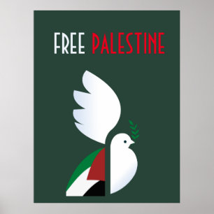Poster palestino libre - Arte de protesta política