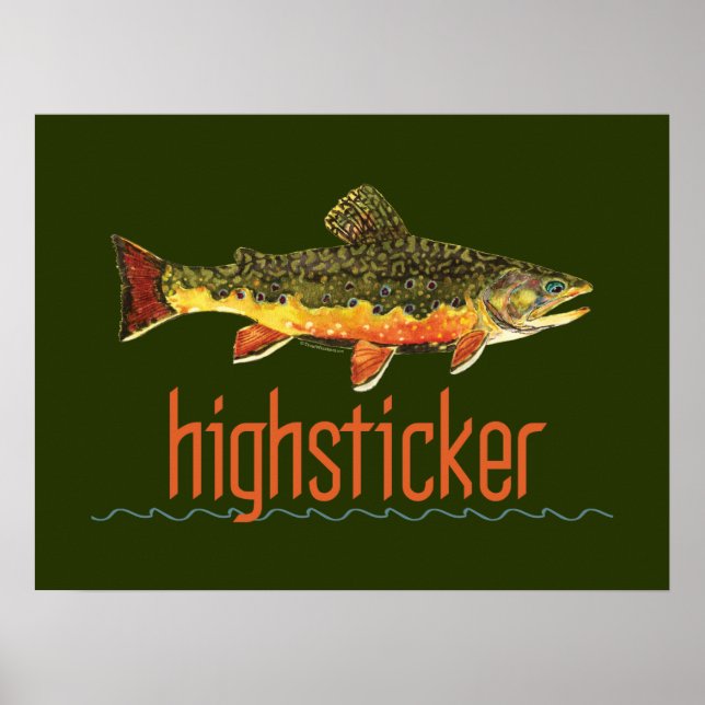 Póster Paleta adhesiva para pesca de mosca (Frente)