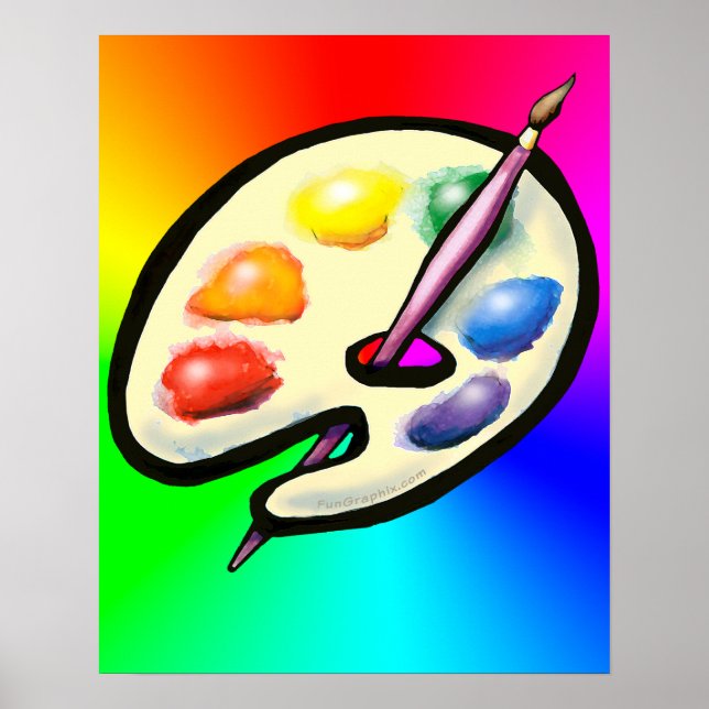Póster Paleta de artistas (Frente)