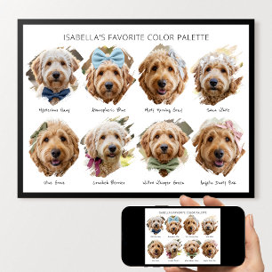 Póster Paleta de Colores Adorable Foto Personalizada Pint