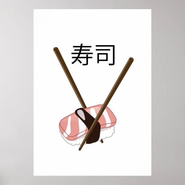 Póster Palillos para Sushi (Frente)