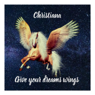Póster Palimino Winged Pegasus