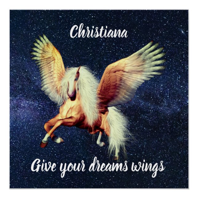 Póster Palimino Winged Pegasus (Anverso)