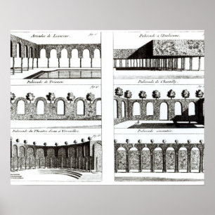 Póster Palisade designs, from 'Theory and Practice of Gar