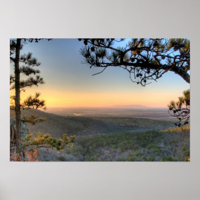 Póster Palisades con vistas al parque estatal Petit Jean  (Frente)