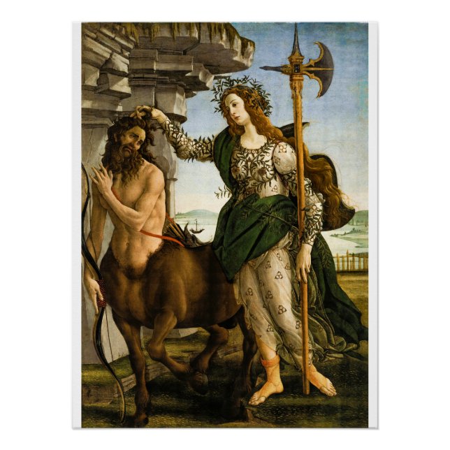 Póster Pallas y el Centaur de Sandro Botticelli (Anverso)