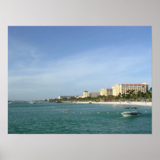 Póster Palm Beach, Aruba