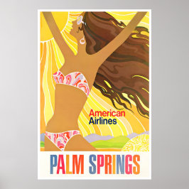 Póster Palm Springs Art California Print American Travel