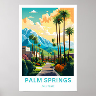 Póster Palm Springs California Travel Print