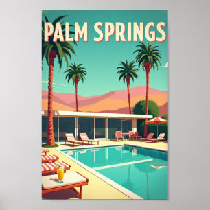 Póster Palm Springs – Paraíso Retro