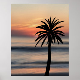 Póster Palm Sunset