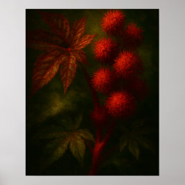 Póster Palma Christi: Toxic Elegance Impressionist Art