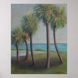 PÓSTER PALMAS DE LA PLAYA DE FLAGLER