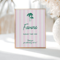 Palmas verdes rayas rosadas favoritas