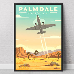 Póster Palmdale California Vintage