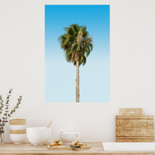 Póster Palmera solitaria
