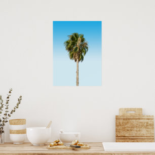 Póster Palmera solitaria